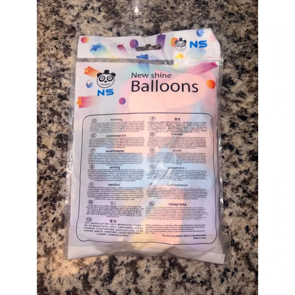 New Shine NS Pastel Party Balloons 50 Count Heart Shaped Latex Decor